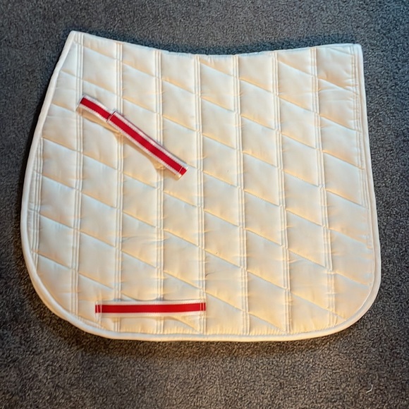 white dressage horse saddle pad - Picture 2 of 5